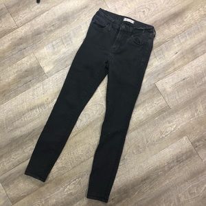 Madewell Roadtripper Black Denim Skinny Jeans Women’s Size 25